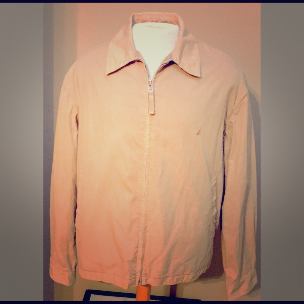Men’s Nautica Khaki Bomber Jacket size Medium